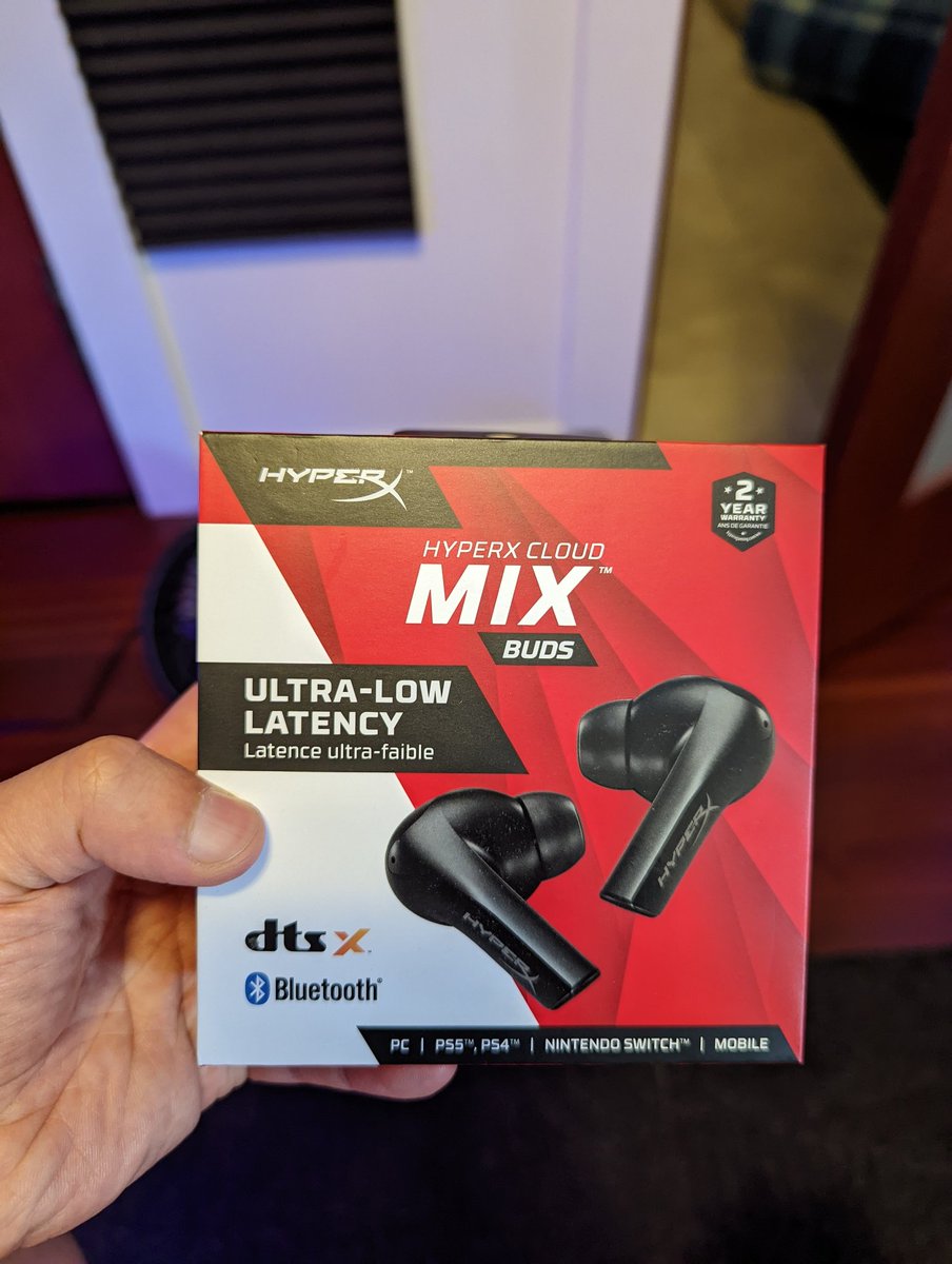 pewx31's tweet photo. I just got these in the mail! Super excited to test out these wireless gaming earbuds! Stay tuned for the upcoming review ! https://t.co/D3v0LC6GFh