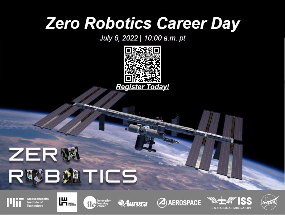 ZeroRobotics's tweet image. Is your team signed up for the Career Day THIS WEDNESDAY? This is a wonderful opportunity for your teams to see where the field of robotics, computer science, and more can take them!

Register soon! We&apos;d love to see you! 👀
