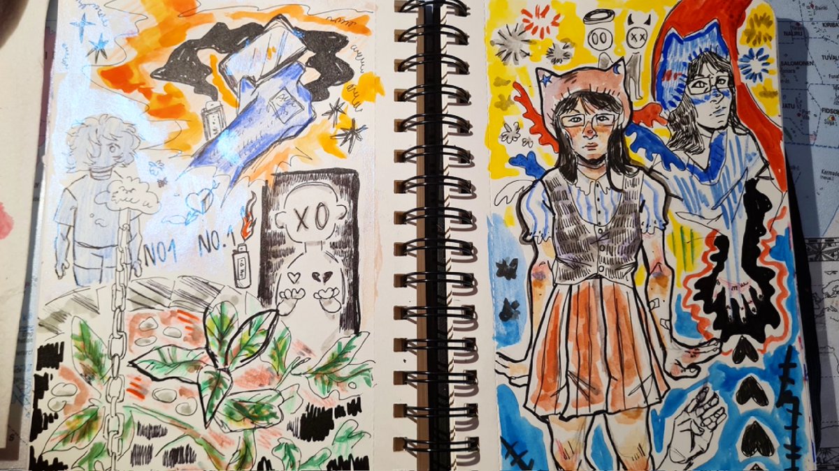 some recent sketchbook pages! 