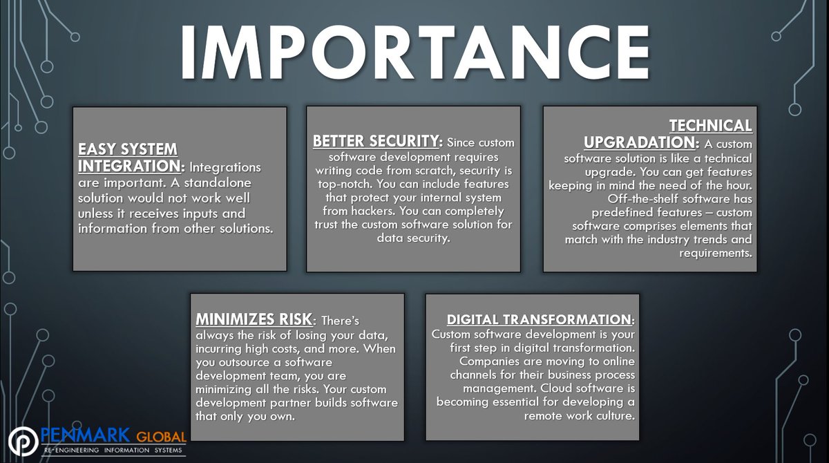 penmarksolutio2's tweet image. IMPORTANCE OF SOFTWARE DEVELOPMENT 
#penmark #penmarksolutions #softwaredevelopment #software #softwaredeveloper #softwaredevelopmentcompany