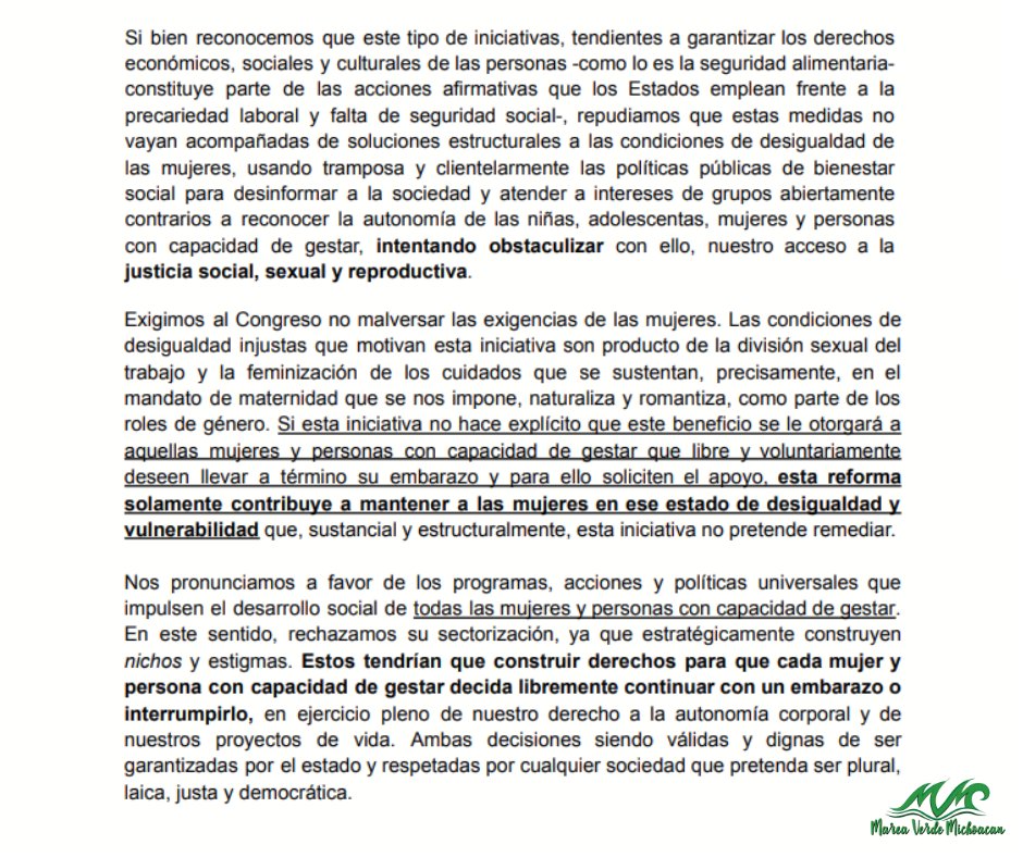 marea_michoacan's tweet photo. #SumaTuFirma a la petición para que se modifiquen las reformas que introducen conceptos ambiguos respecto al inicio de la vida, en Michoacán
Lee el pronunciamiento completo y suma tu firma en el siguiente link
https://t.co/0M1m5c7xt9
#MichoacanasXSusDerechos
#AbortoLegalMichoacán https://t.co/NZrCjDIPfk