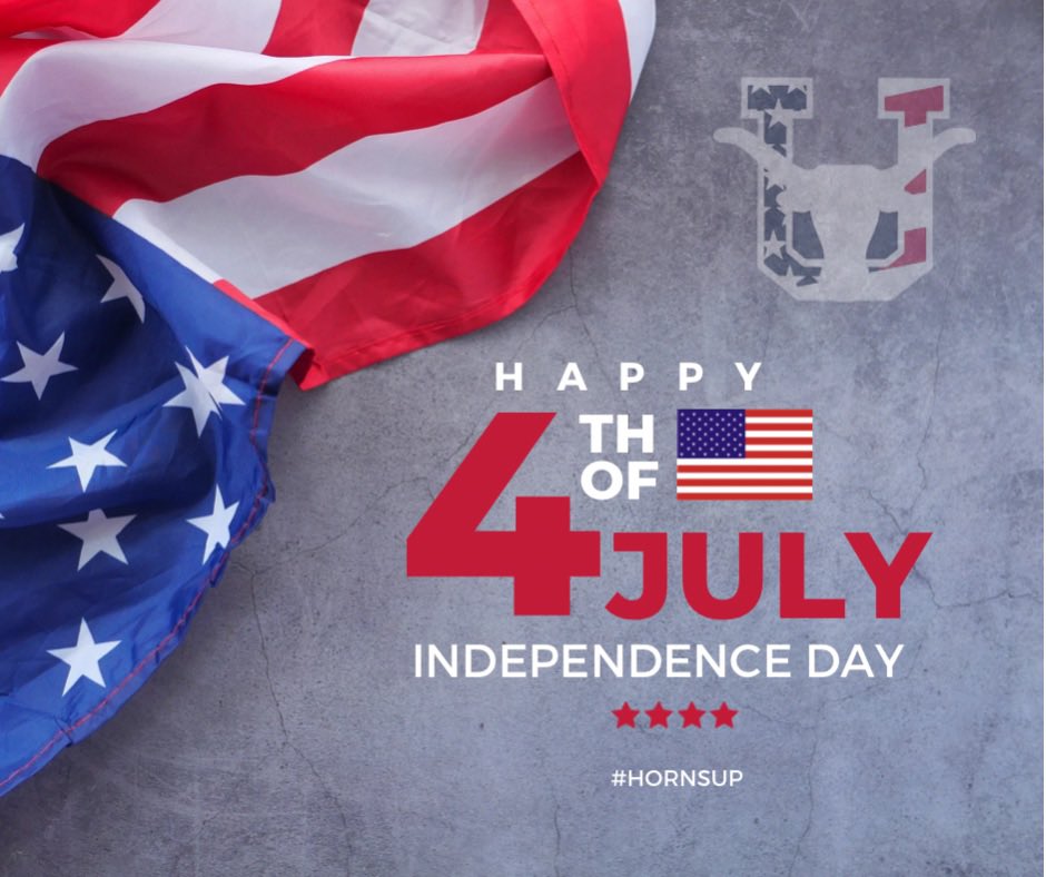 #HappyJuly4th from the Mavz 🤘🏽 #HornsUp