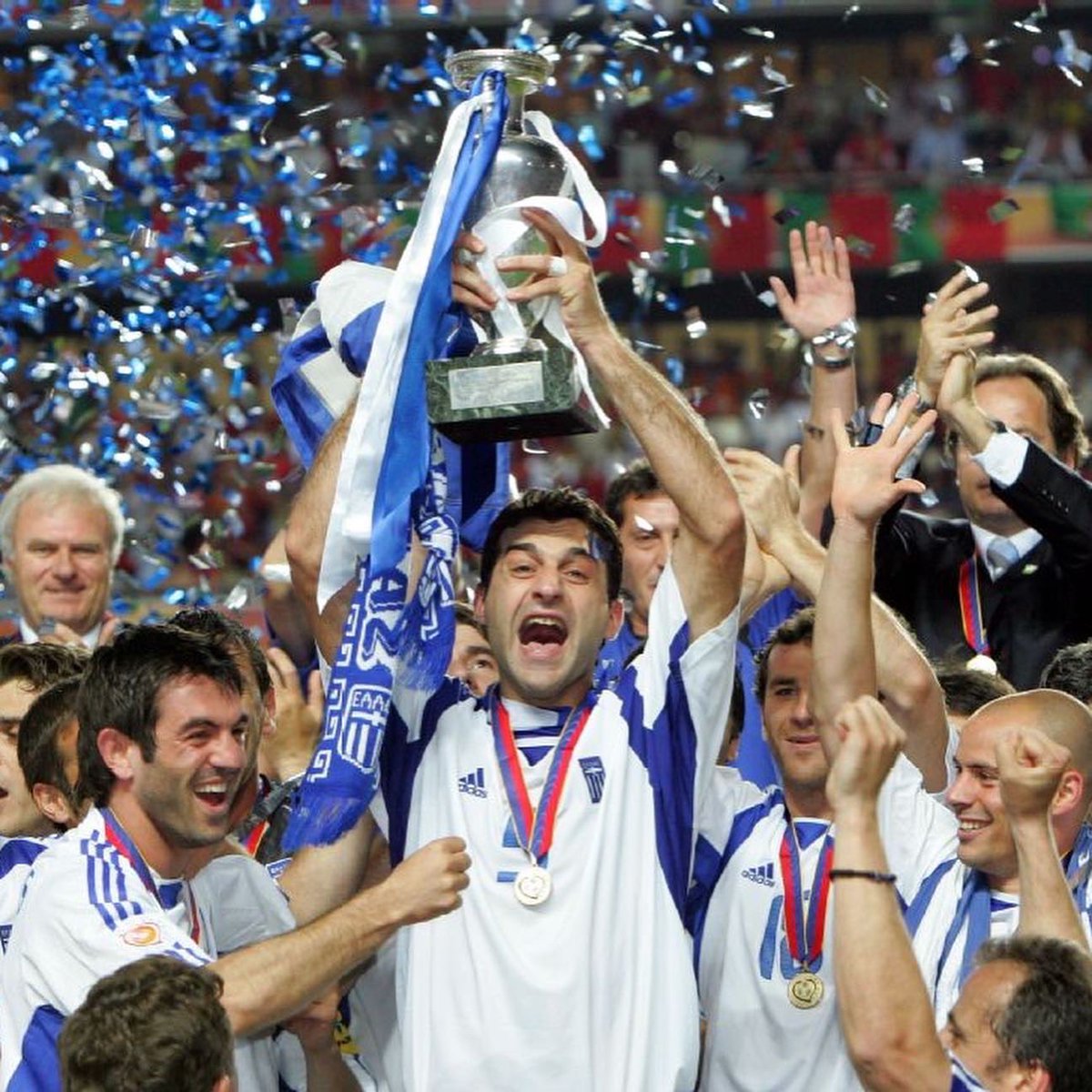 stavvybaby's tweet photo. Today is a beautiful day when a great nation changed the course of history forever. Happy anniversary of Greece winning the 2004 Euro cup 🇬🇷🇬🇷🇬🇷 https://t.co/638V08kuQG