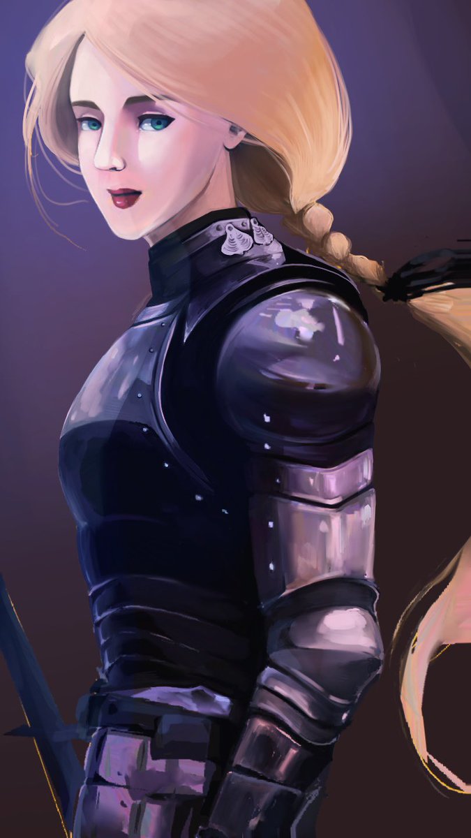 plentyofjelly's tweet photo. knight / armour study in HEAVYPAINT and procreate, see thread for timelapse x 2 https://t.co/PhUMlc344t