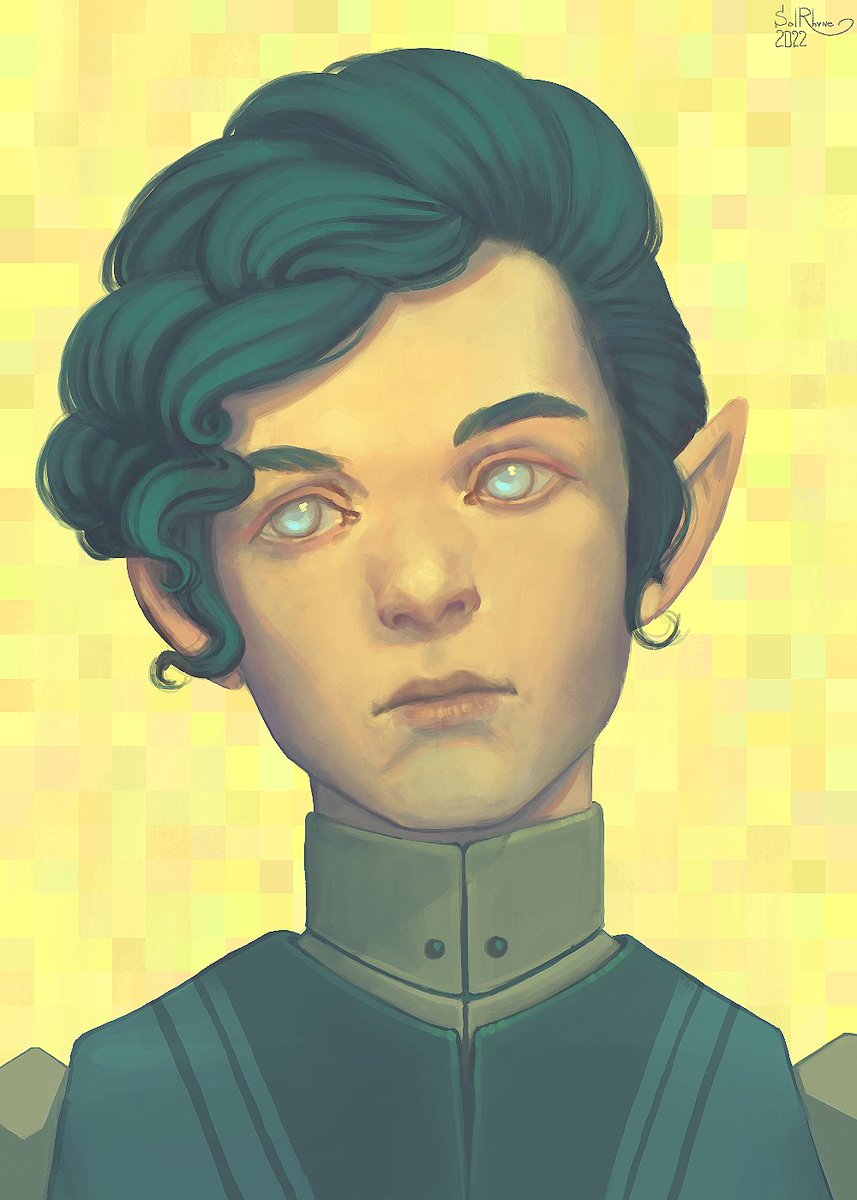 SolRhyne's tweet photo. Portrait on a Tiled Background №57
#CharacterArt #OriginalArt #Procreate https://t.co/V6q00inrLm