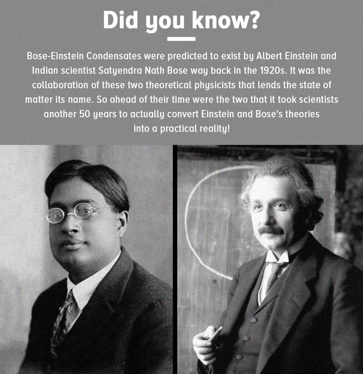 Boson's naming after the 'God particle' Boson 

Satyendra Nath Bose, Indian  Scientist 🙏 

Credit should be given where it is Rightfully due...

<a href="/TheSun/">The Sun</a> <a href="/CERN/">CERN</a>
@LadyJustice6910