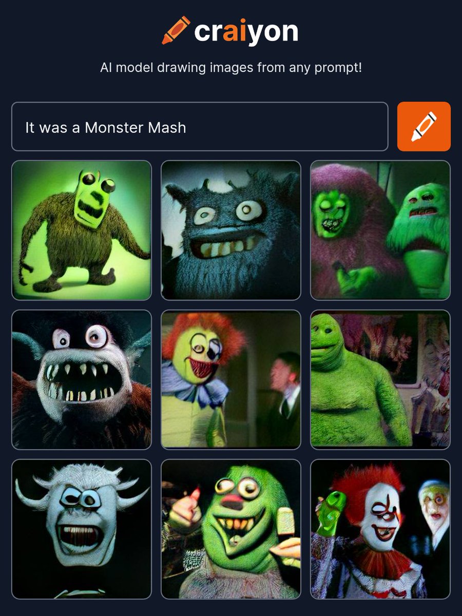 dallemixtape's tweet photo. It was a Monster Mash #dalle #dalle2 #dallemini #monstermash https://t.co/ZcEtx7tPO4