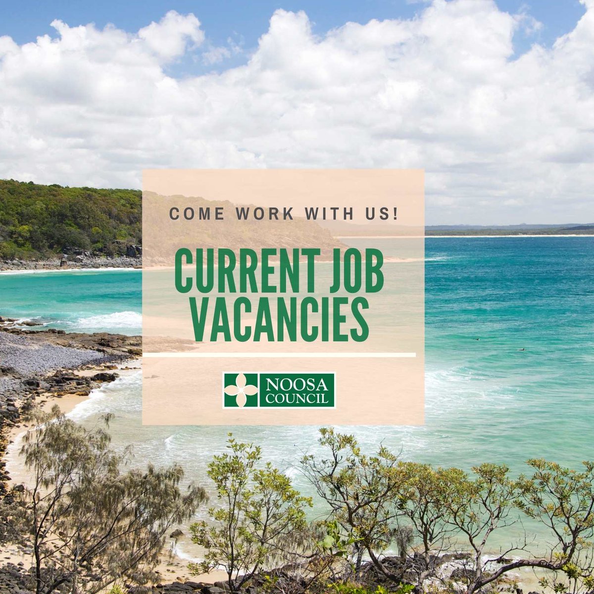 LOOKING FOR WORK? COME TO #NOOSA! 👏 Available jobs: ➡ Library Assistant (3 roles - closes 8 July) ➡ Infrastructure Planning Officer (closes 15 July) ➡ Project Officer (closes 15 July) Details here: bit.ly/3iOUKzh