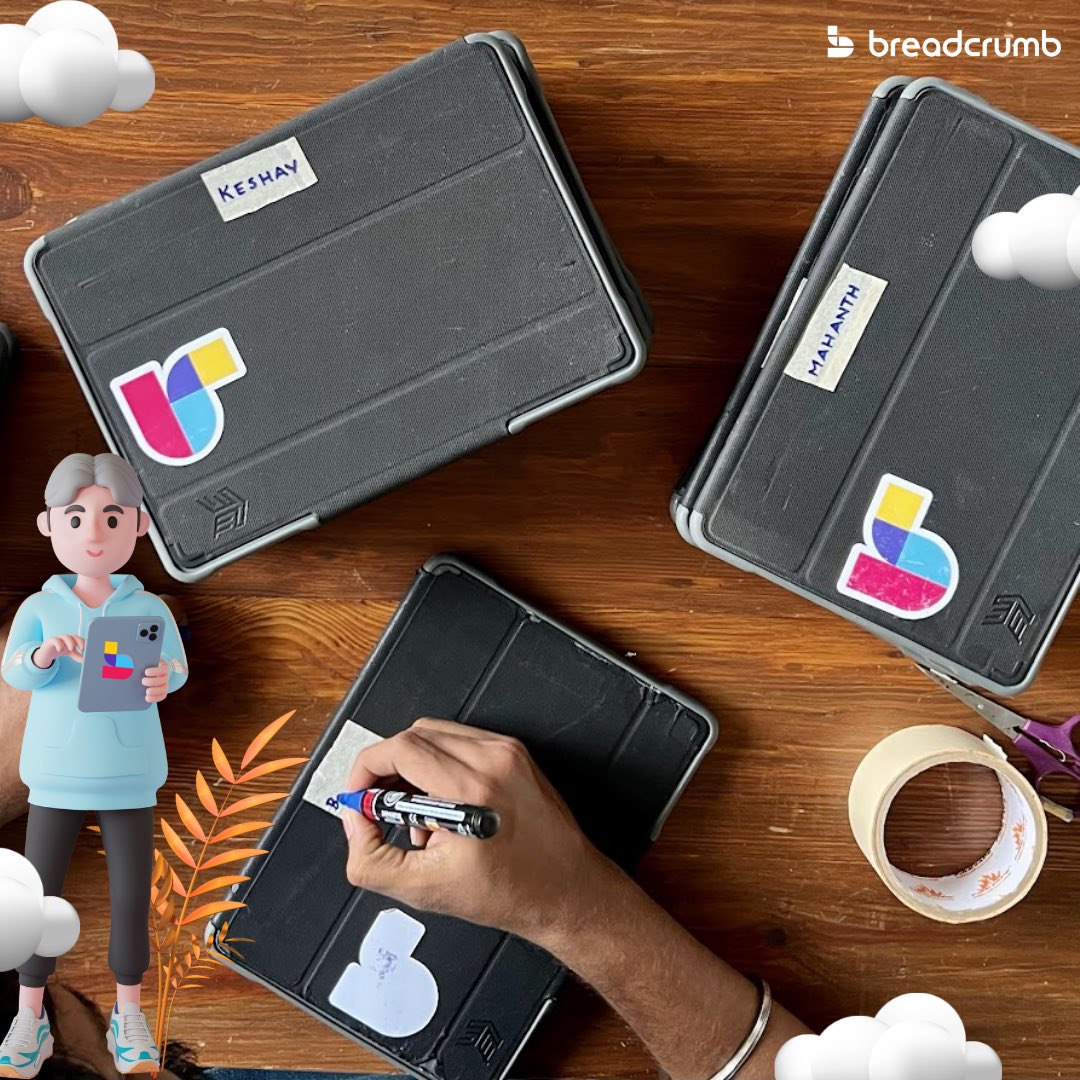 iPads loaded with Breadcrumb getting ready to help learners on their learning journeys <a href="/tlcatquest/">Quest</a>!Breadcrumb is an integral part of Quest's #UnschoolingProject. It helps learners explore new interests and journal all the amazing things they do. Get in touch with us to know more!