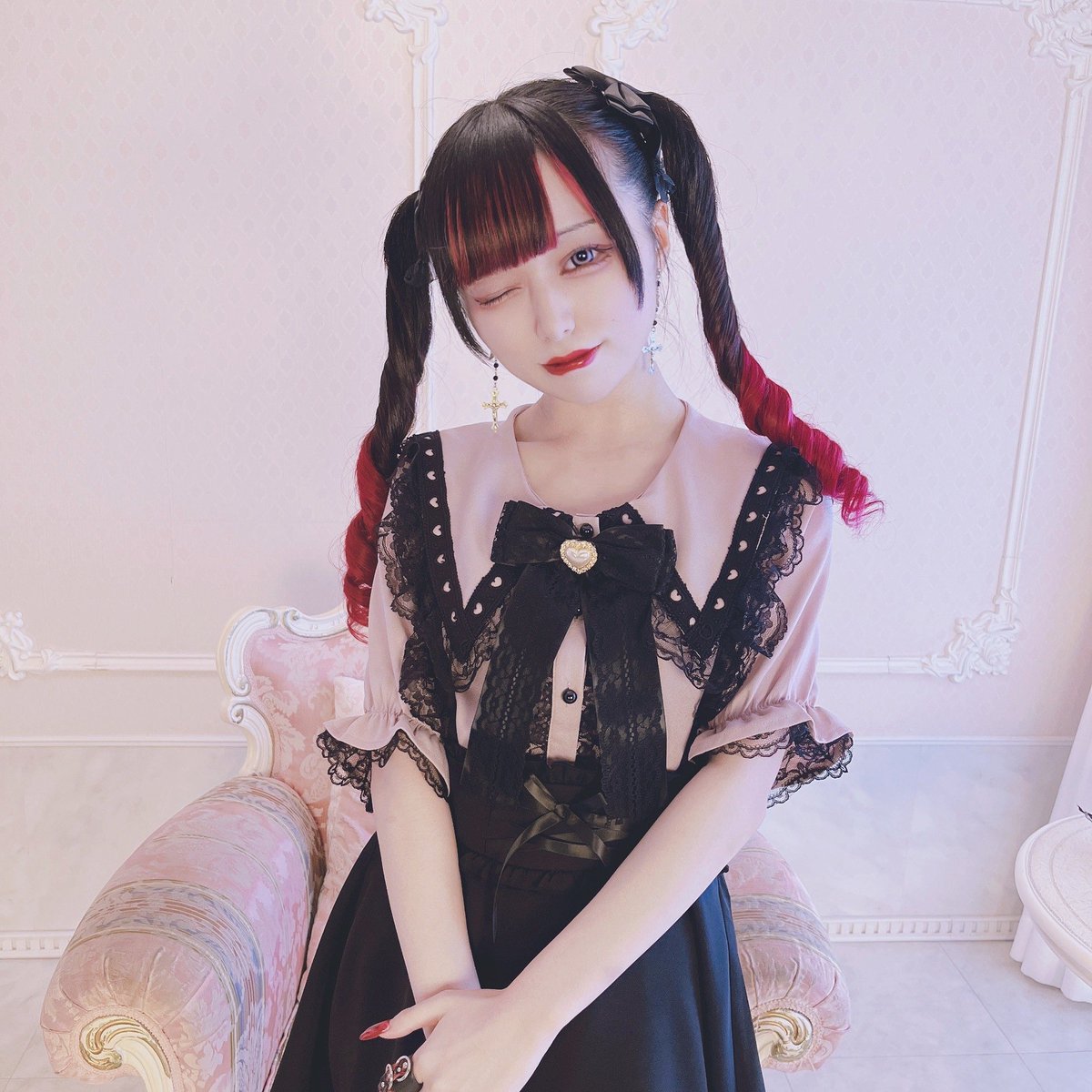 MARS クロス刺繍セットアップ うさぎみくちゃんコラボ - agedor.ma