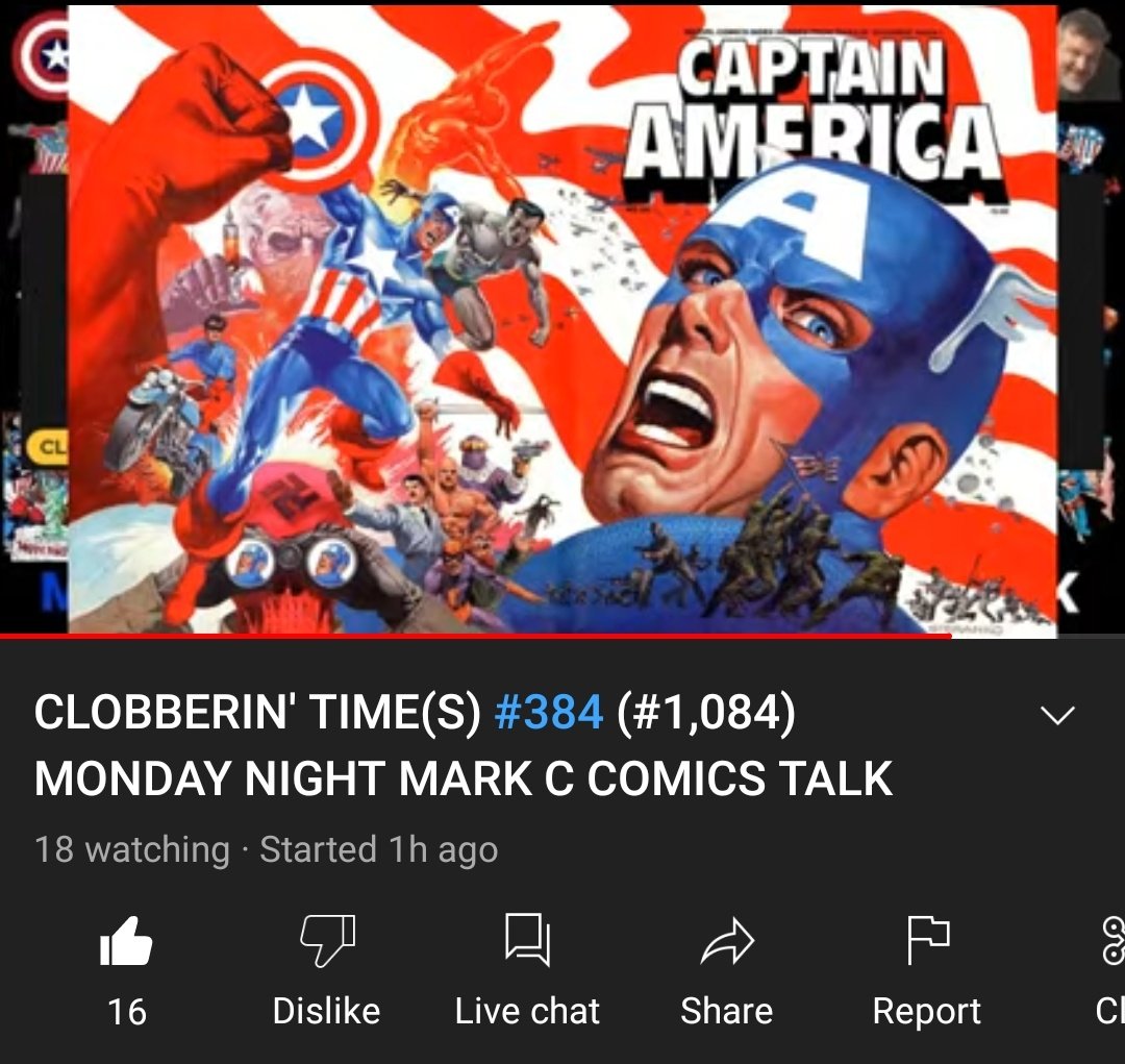 GNinjuh's tweet photo. 👊 #ClobberinTimes(s) 👊 #0384 (#1,084) 
MONDAY NIGHT MARK C #ComicsTalk: 
It's #CaptainAmerica 🇺🇲 Night! 

🎙: 
🦸‍♂️@BenJGrimm64 👊 
@MarcDwithaC

IN HONOR OF A TRUE FRIEND &amp; FAN💪🏾
#MarkC

🔧es
@antiderivative1
@CK_P 
#PhantomStranger
https://t.co/zEfoTYtMOg https://t.co/IPy9g0QD2c