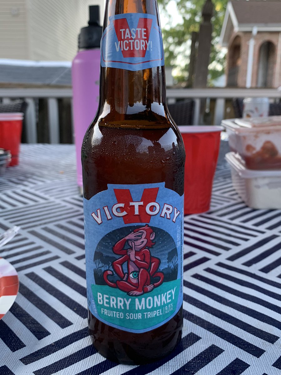 darktemptrez's tweet photo. First beer in over a year. Wow! @VictoryBeer #BerryMonkey #BeerisTruthSerum #BePrepared Work hard, play harder https://t.co/PXkhxkRfmT