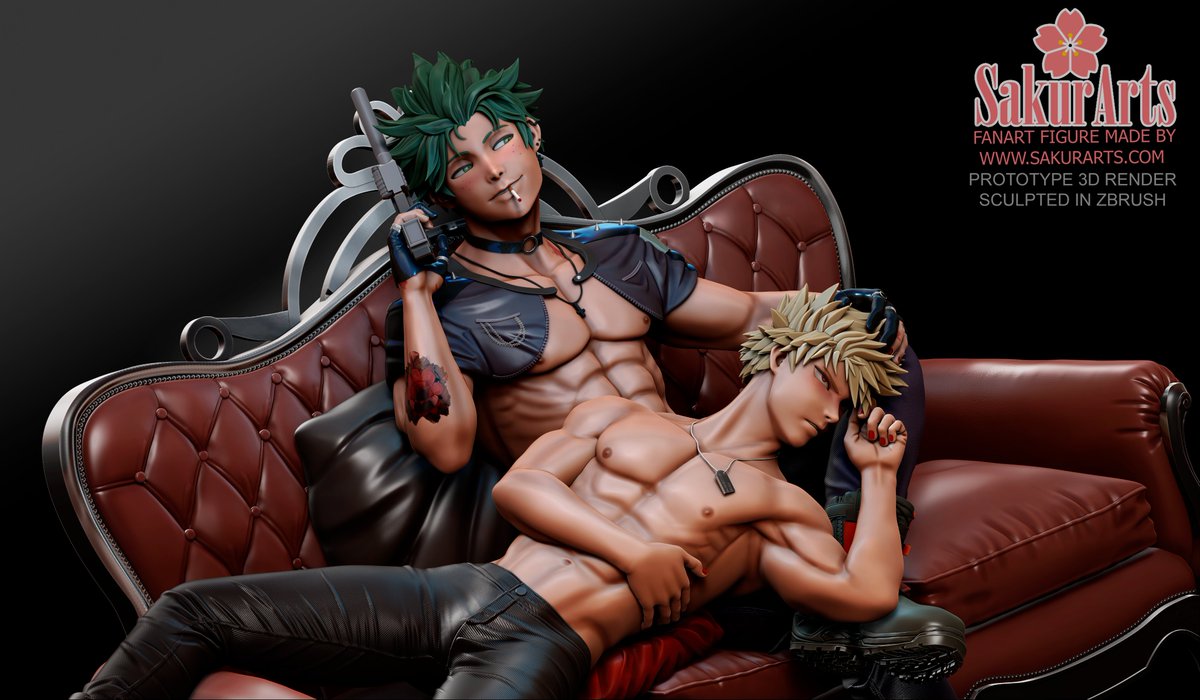 sakurartsstudio's tweet photo. FANART CUSTOM STATUE BAKUDEKU COLLAB by SAKURARTS
Original Concept Art by @currynim_
  
Prototype 3D Render, Sculpted on Zbrush

#fanart #mha #myheroacademia #bokunoheroacademia #bnha #bakudeku #katsudeku #mafiadeku #villaindeku #bakugoukatsuki #dynamight #zbrush #xppen #3dartist https://t.co/mVwxQE1Fc8
