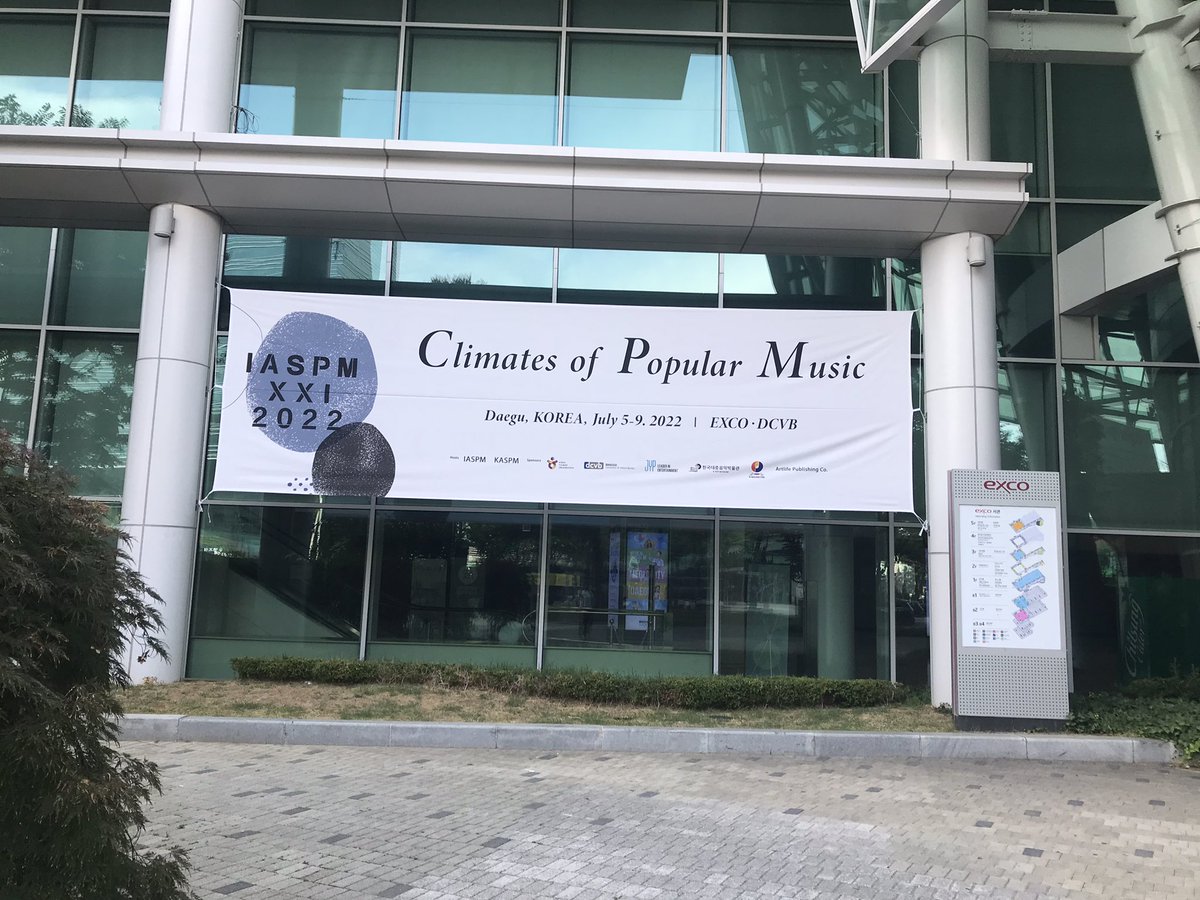 Excited to at Daegu, Korea for the 21st IASPM #IASPM2022