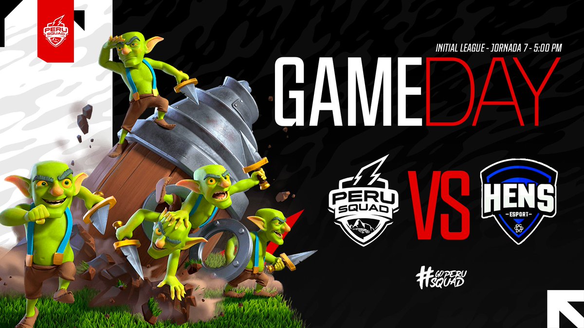 #CR | GAMEDAY ⚡️

🗓 Lunes 04/07/2022

🏆 @Initial_League_
◼️ Jornada 7
🆚️ <a href="/HenseSportsLat/">Fénix Hens</a>
⏰️ 17:00 🇵🇪

#ClashRoyale #GoPeruSquad
