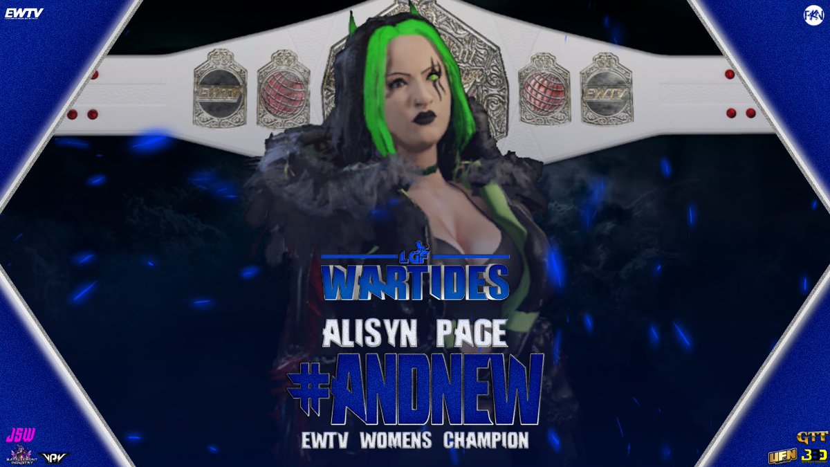 OH MY!

Alisyn Page is the new EWTV Women’s Champion!!