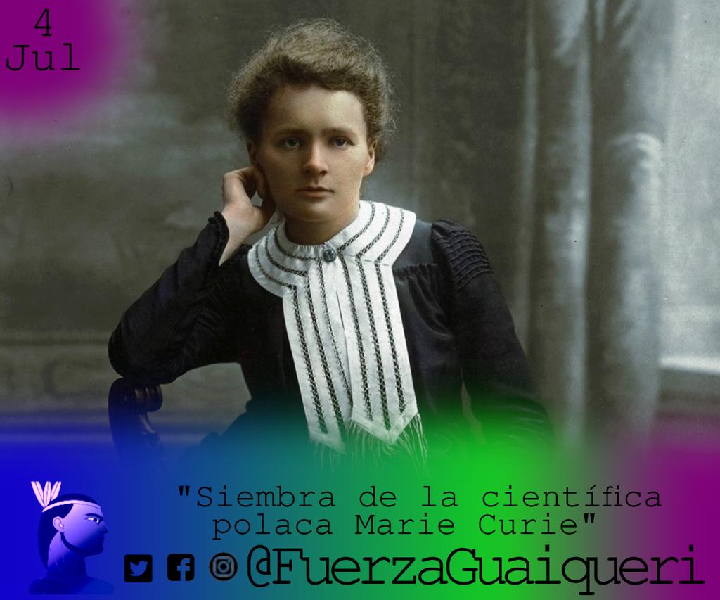 Maria Salomea Skłodowska-Curie, física y química polaca nacionalizada francesa. Pionera en el campo de la radiactividad y única en recibir dos premios Nobel en distintas especialidades científicas: Física y Química.
#MáximaMoral #NoMasMentiras