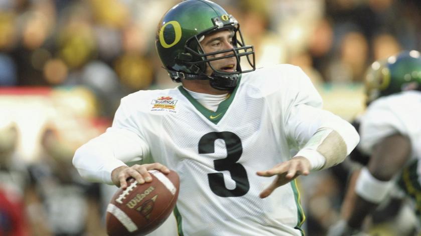 NWSportsWatch's tweet photo. 3. DAYS. 🦆🏈

#BellottiEraCountdown #GoDucks #NWSW
@oregonfootball 
Pictured: Joey Harrington @joey3harrington https://t.co/xAyNUBL4uw