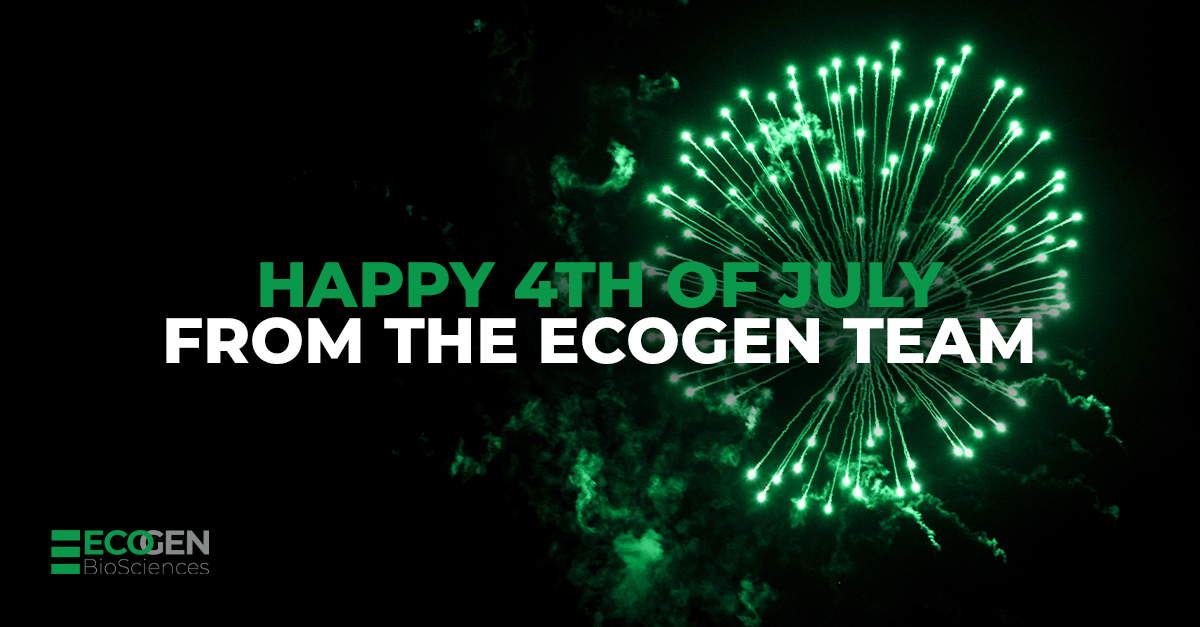 EcoGenBioSci's tweet photo. From the entire team at EcoGen, we wish you a happy and safe 4th of July! 🇺🇸 🎇

#EcoGen #Holiday #July4th #Celebrate #MadeInTheUSA #USA #America https://t.co/hAA56HbOab