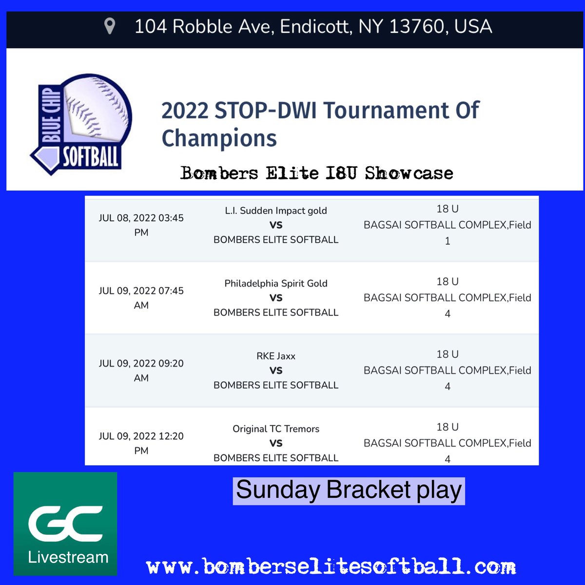 BombersElite's tweet photo. 18U Showcase hit the road again this weekend @BluechipSoftbal in Binghamton, New York.Coaches check out this talented group ‼️

https://t.co/PXu58LV6aV https://t.co/CPcSH8gReM