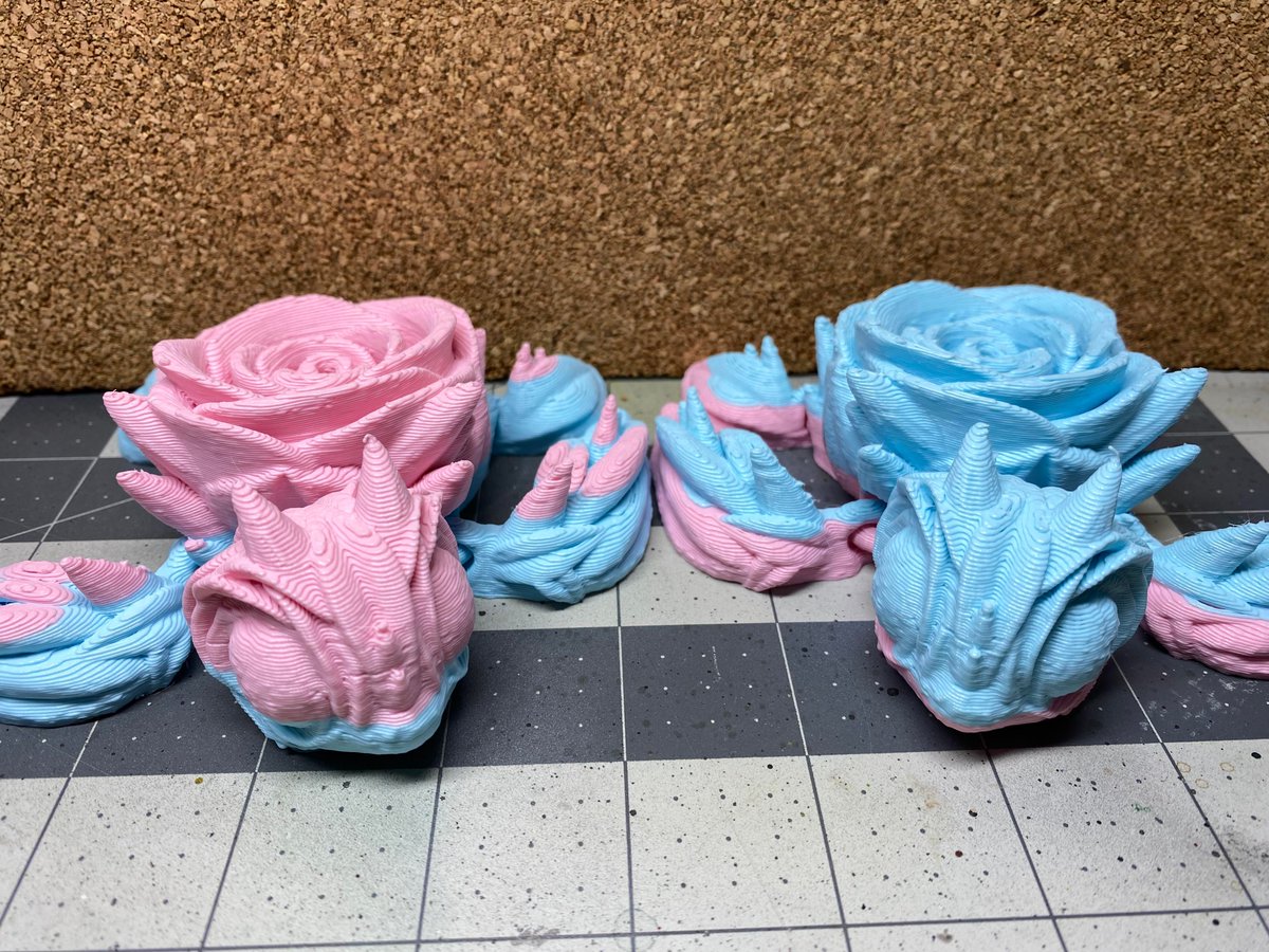 trofirelight's tweet image. Pretty cotton candy yum yum goodness! Printed on Makerdeck using Polymaker filament! @Polymaker_3D  #roseurtle #3dprint @MakerDeck