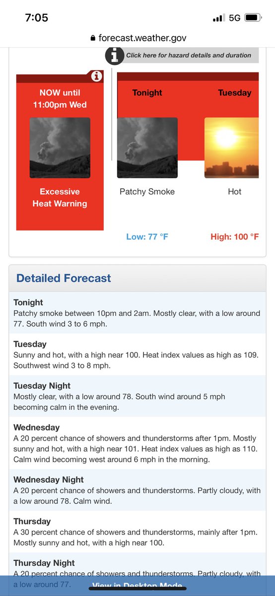 JonTarleton's tweet photo. Notice anything interesting about this evening’s forecast?  Love it! Happy Independence Day! @NWSStLouis #stlwx https://t.co/Alryj6S0LI