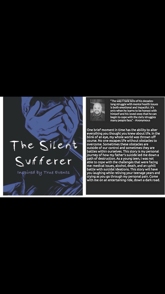 I’ve self published a book about my teenage years growing up in Cleveland &amp; battling  depression after my fathers suicide. I’m praying this book finds a way into the right hands &amp; my story can help others. #mentalhealth #book #writerslift #depression #anxiety #SuicideAwareness