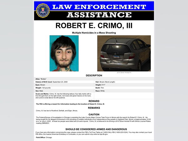 ani_digital's tweet photo. US agencies identify 'person of interest' in Illinois mass shooting

Read @ANI Story | https://t.co/hRSF5RS9xd
 #IllinoisShooting #GunViolenceinUS #July4Parade https://t.co/KFPNEFlKmk