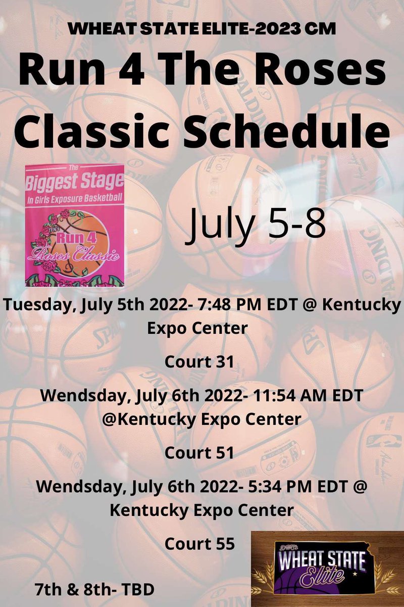Catch WSE 2023 this week in Louisville ! @DanaCrain6 @wheatstateelite #cantbeatthewheat 🌾💜
