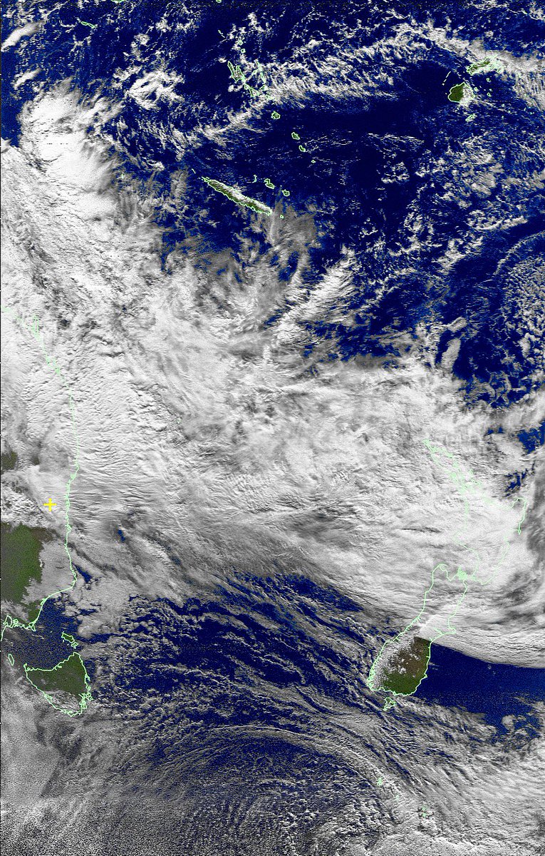 BenSKlerk1's tweet photo. #Noaa 18 July 5th 08:47am (22:47UTC) AEST
#QFH + #Nooelec Noaa
#Weather #wxtoimg #APT #airspy #Satellite #Australa https://t.co/ZnhtkLEs7x