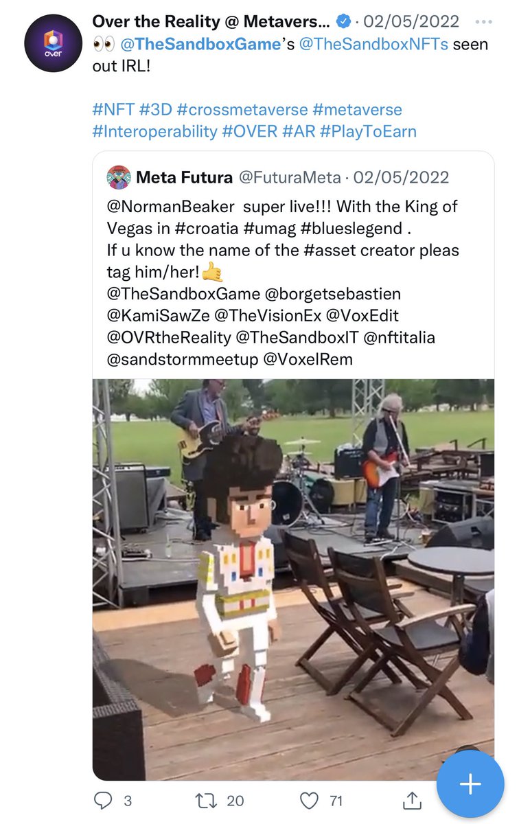borgetsebastien's tweet photo. Interoperability of 3D content in the Metaverse is key to drive the Creators Economy through cross-world utility.

We've seen @TheSandboxGame voxel assets made with @VoxEdit in @OVRtheReality @flickplayapp @GeeneeAR @JaduAVAs @spatialxr. Help me update the list if you know more? https://t.co/CaJef2pziN