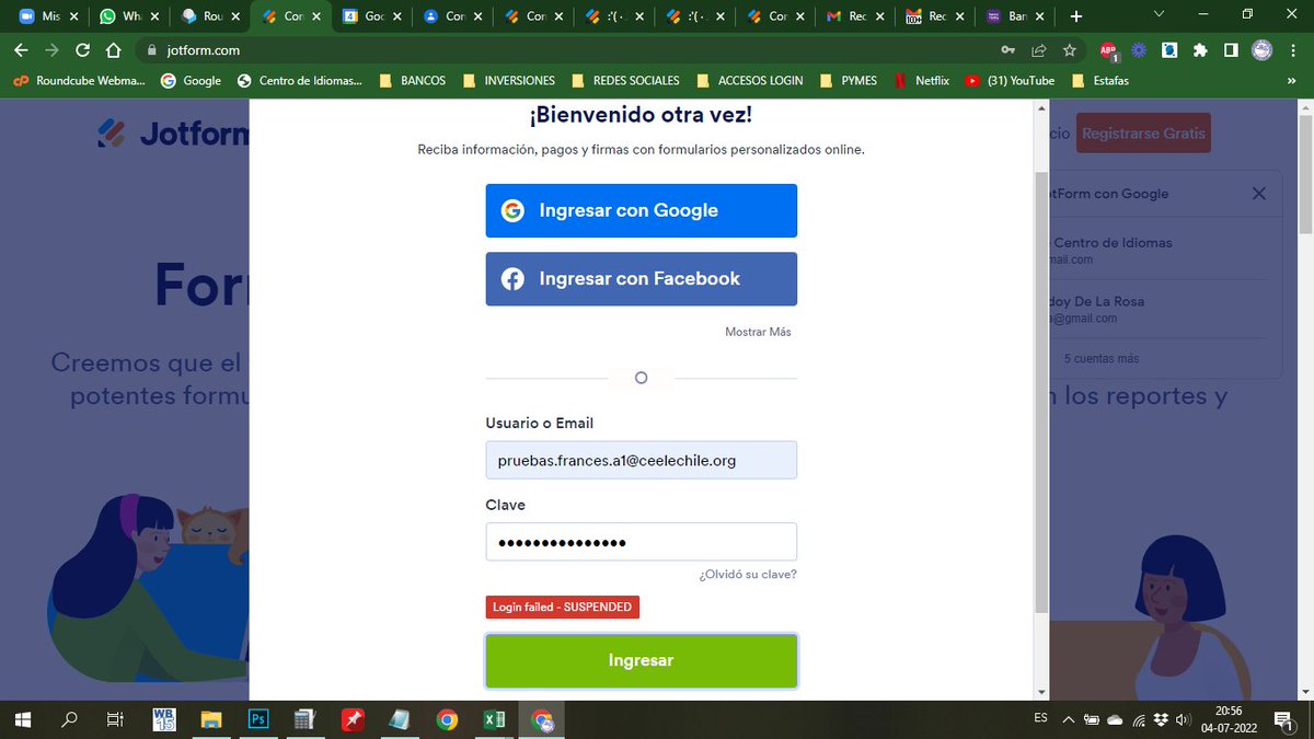 ceelechile's tweet photo. @Jotform NO PUEDO ACCEDER A MI CUENTA, Y NO PUEDO ESCRIBIR A SOPORTE POR QUE ME DICE QUE DEBO INICIAR SESION Y SI NO PUEDO ACCEDER A LA CUENTA COMO PUEDO INICAR SESION? FAVOR SOLUCIONAR https://t.co/Dq3xuBrDEt