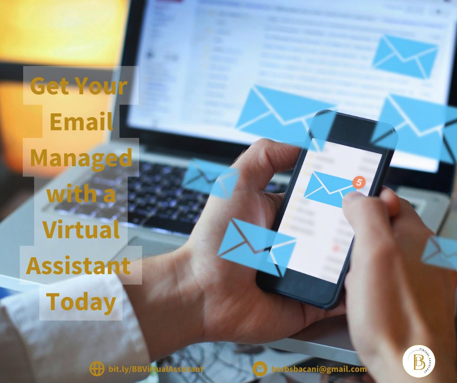 BarbaraBacani's tweet photo. With a VA support, you can easily keep your connection with clients &amp; consumers, stay on top of any crucial changes or developments, and much ➕ w/o having to go through your 📧 yourself. 📚️ a discovery 📞 at https://t.co/id2DEJXEU8 #emailmanagementva #bbvirtualassistant https://t.co/I0H8eYcXhD