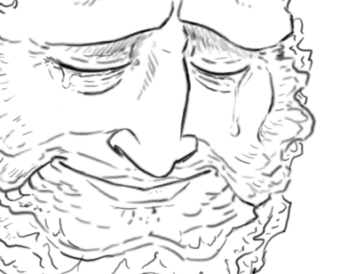 Taking a break from drawing by drawing. 