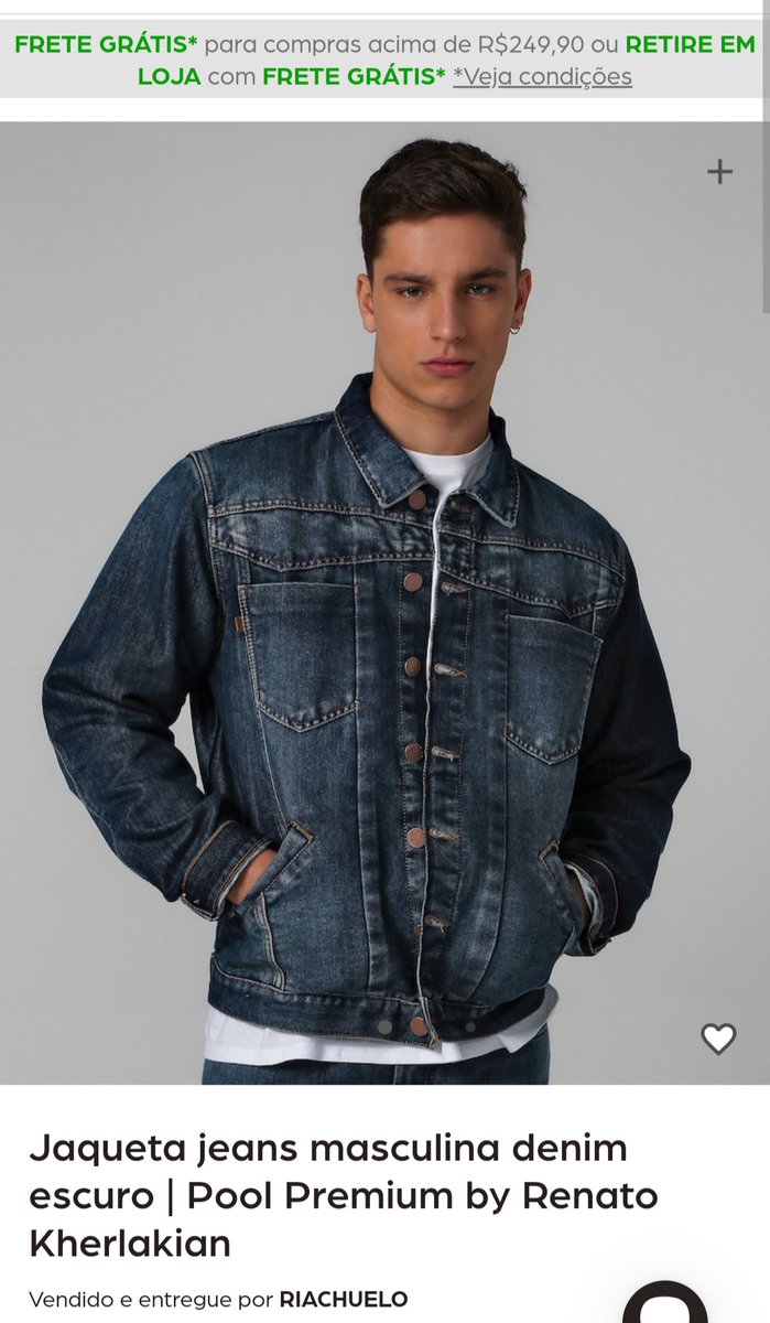 Link: riachuelo.com.br/jaqueta-jeans-…

Cupom de desconto: RCHLO1000012

#jaquetajeans
#Riachuelo
#CupomDeDesconto 
#poolpremium
#modamasculina
#fashion 
#moda