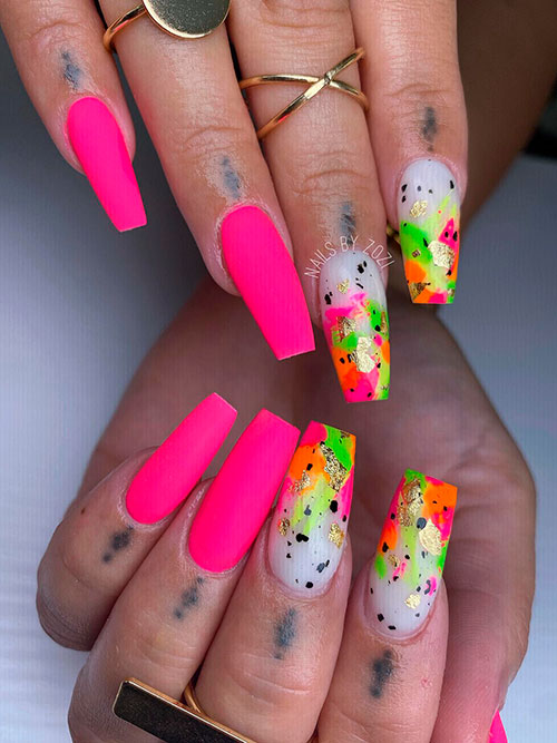 Bright Cute Summer Nails - living after midnite | Lifestyle Blog