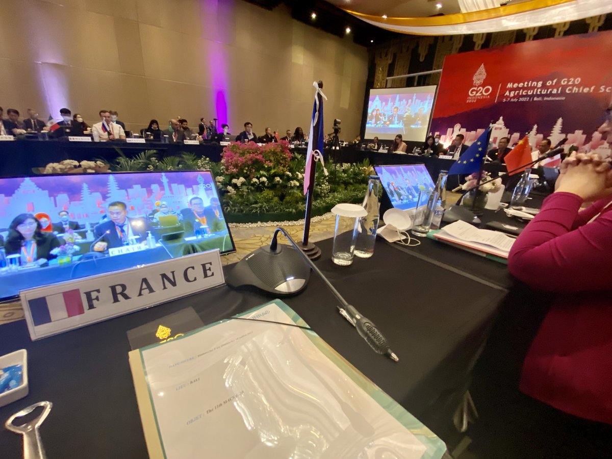Philippe Mauguin (@phmauguin) on Twitter photo Ouverture du <a href="/indonesia/">Indonesia</a>.g20 des Agricultural Chief Scientists. Au menu : sécurité alimentaire mondiale, résilience climatique et agriculture digitale. #foodsecurity #UkraineRussiaWar #ClimateCrisis <a href="/INRAE_France/">INRAE</a> <a href="/Agri_Gouv/">Ministère Agriculture et Souveraineté alimentaire</a> <a href="/sup_recherche/">Ministère Enseignement supérieur et Recherche</a> Ouverture du <a href="/indonesia/">Indonesia</a>.g20 des Agricultural Chief Scientists. Au menu : sécurité alimentaire mondiale, résilience climatique et agriculture digitale. #foodsecurity #UkraineRussiaWar #ClimateCrisis <a href="/INRAE_France/">INRAE</a> <a href="/Agri_Gouv/">Ministère Agriculture et Souveraineté alimentaire</a> <a href="/sup_recherche/">Ministère Enseignement supérieur et Recherche</a>