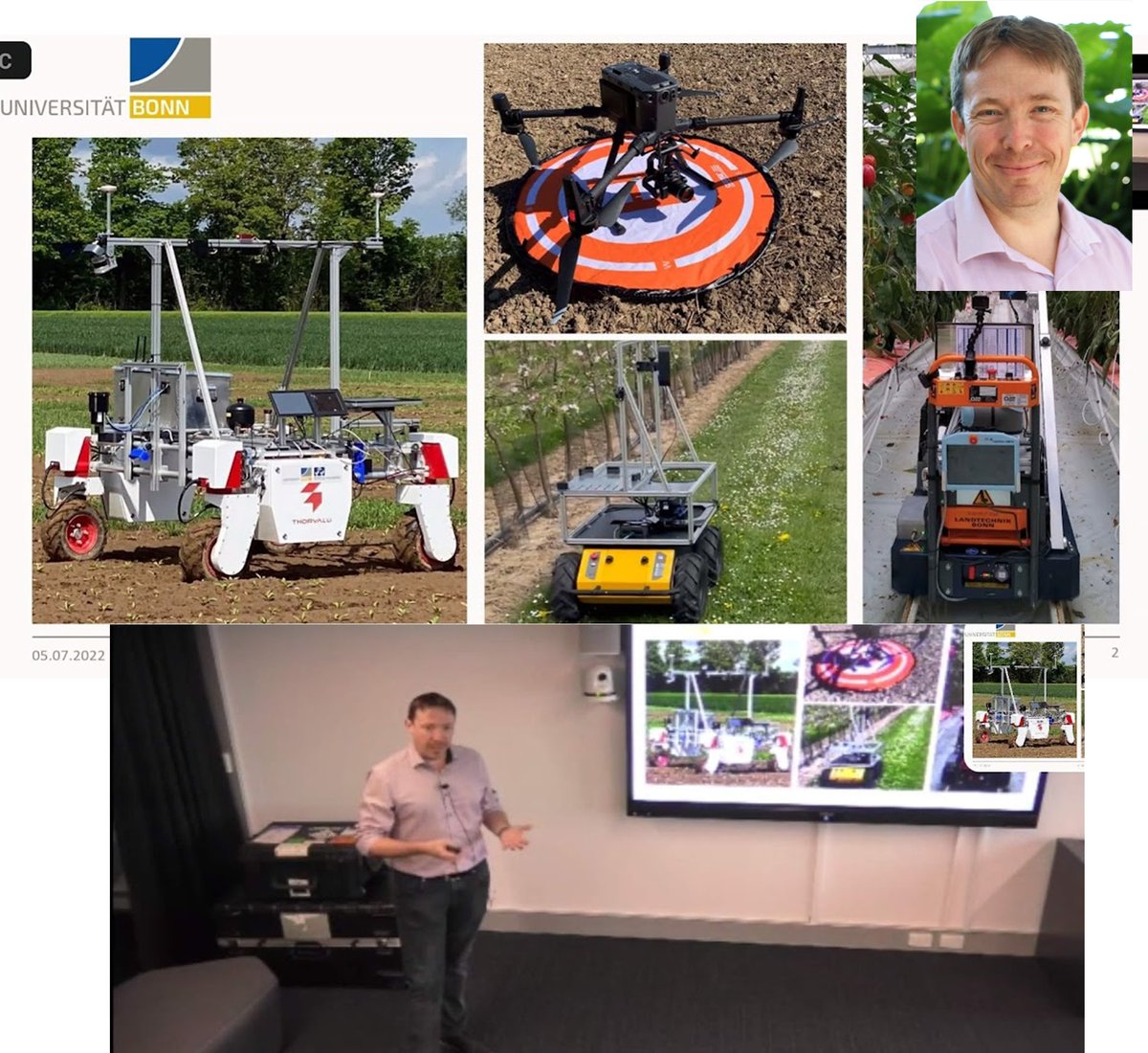 Michael Milford, FTSE π€πππ§ ππ£οΈ (@maththrills) on Twitter photo Great to have <a href="/QUT/">QUT</a> #robotics alumni Professor Chris McCool from <a href="/UniBonn/">Rheinische Friedrich-Wilhelms-UniversitΓ€t Bonn</a> back today talking spatio-temporal #robotic #vision for #agriculture at the weekly seminar
<a href="/QUTRobotics/">QUTRobotics</a> @j2ford <a href="/nikoSuenderhauf/">Niko SΓΌnderhauf</a> <a href="/IlanaBolingford/">Ilana Bolingford</a> <a href="/ChrisLehnert/">Chris Lehnert</a> Great to have <a href="/QUT/">QUT</a> #robotics alumni Professor Chris McCool from <a href="/UniBonn/">Rheinische Friedrich-Wilhelms-UniversitΓ€t Bonn</a> back today talking spatio-temporal #robotic #vision for #agriculture at the weekly seminar
<a href="/QUTRobotics/">QUTRobotics</a> @j2ford <a href="/nikoSuenderhauf/">Niko SΓΌnderhauf</a> <a href="/IlanaBolingford/">Ilana Bolingford</a> <a href="/ChrisLehnert/">Chris Lehnert</a>