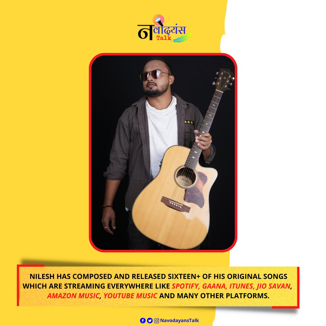 NavodayansTalk's tweet photo. We Want to Showcase the #navodayan's Talent So, He is One of Them

Navodayan
Nilesh Salunkhe
#Singer #Musician #SongsWriter

He is an Alumnus of Jawahar Navodaya Vidyalaya #Satara  MH.

@CommissionerNVS #NileshSalunkhe #Jnvs @JnvSatara #NavodayansTalk #JnvsSingers #JnvsMusician https://t.co/SnOqlQkkmV