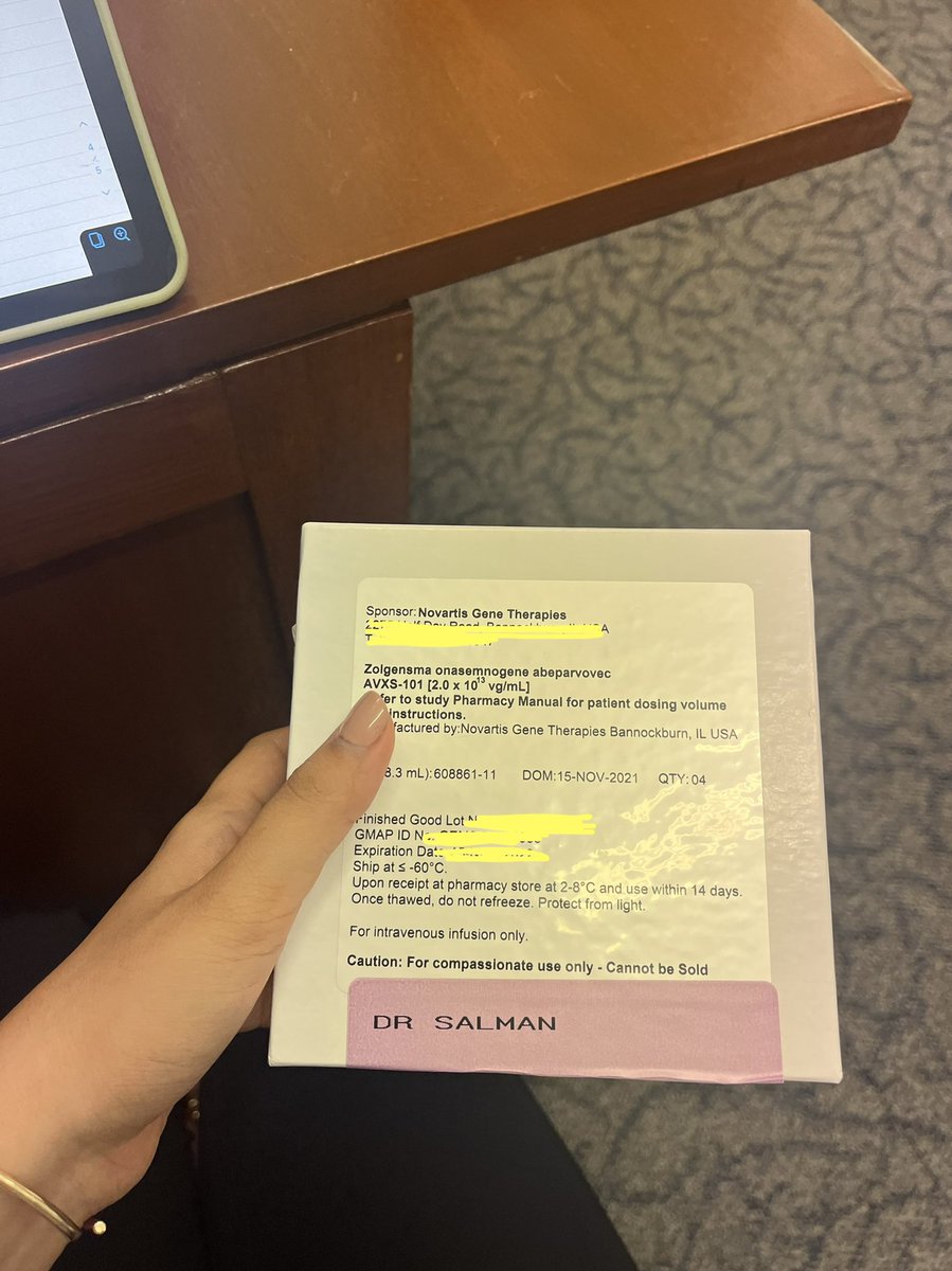 This is #Zolgesma - one of the couple gene therapies in market. A one time shot therapy for children with SMA. Although It comes with a price tag of a whopping $2.1 million, it’s a ray of hope in the midst of darkness for affected families all over the world.