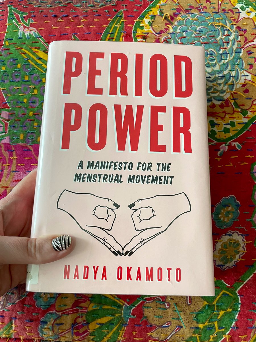 An incredibly important book by @nadyaokamoto 
#PeriodPower
#PeriodPoverty
#MenstrualMovement