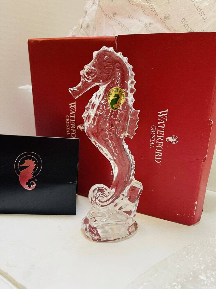 katsloco's tweet photo. from my #etsy shop: #WATERFORD Crystal #Seahorse Collectible Figurine Signed by Artist #TomTower 2017 https://t.co/aWpXRKhgir https://t.co/yWOMadBfp6