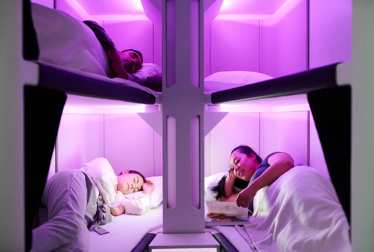 cntraveller's tweet photo. The world’s first in-flight beds for economy passengers is coming. https://t.co/bhDkSygUgG https://t.co/LTo3TpDLJR