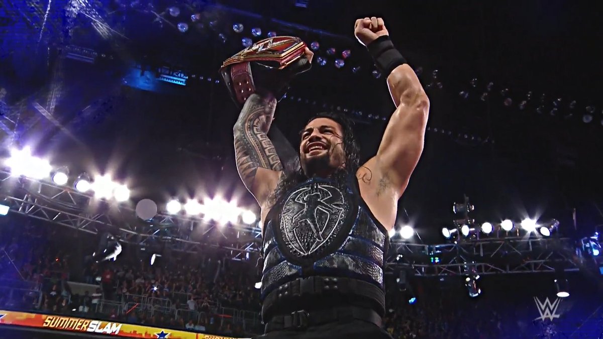 WWE's tweet photo. Get ready for #SummerSlam!

@BrockLesnar @WWERomanReigns @HeymanHustle https://t.co/hy8wGWwWQ9