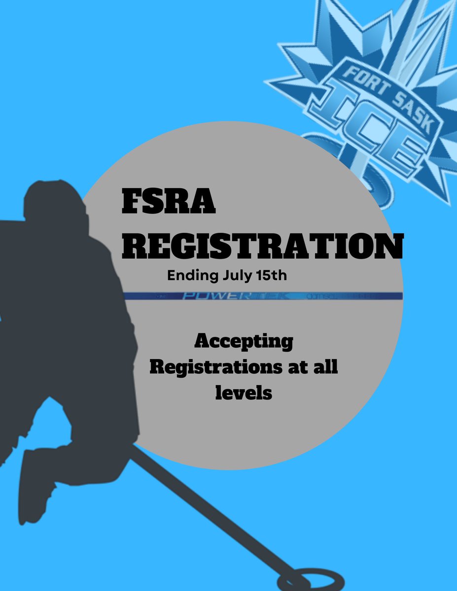 Have you registered for the 2022/23 Ringette season yet? There's still time!

All you need to know about registration can be found at the following link, fortsaskringette.com/.../2022-2023-…

See you on the ICE!
#fortsaskringette
#fortsask