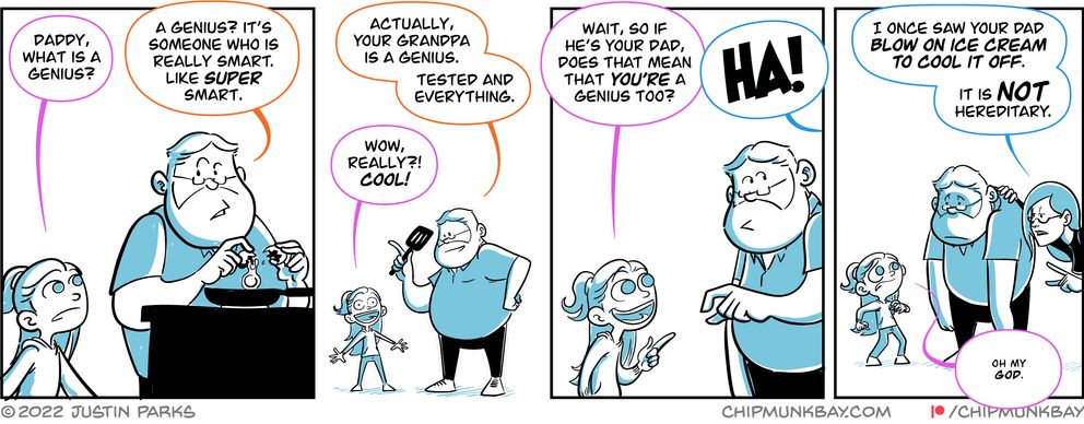 [New comic]  Ice Cream Blower chipmunkbay.com/comic/2022-07-…