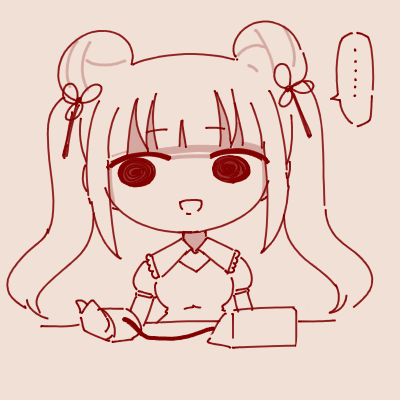 #狐月美人画 