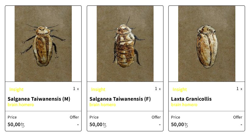 BryanJ_Romero's tweet photo. Hey Twitter!💨
🌈My first three entrys to #1of1 tezos event in #objktcom!
#12. - SALGANEA TAIWANENSIS (MALE)
#11. - SALGANEA TAIWANENSIS (FEMALE)
#10. - LAXTA GRANICOLLIS
from
🪳 #InsightCollection 🪳
⛓️Links👇
#1of1
#1of1tezos
#Nimbo https://t.co/EUOyYwMPBi