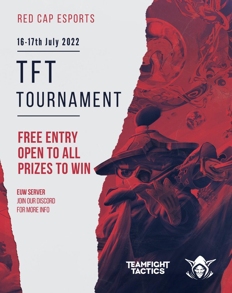 Redredcapesport's tweet photo. Good morning tacticians!!! do we have an awesome opportunity for you TFT players. come and join us for our first TFT tourney! prizes to be won. just join us on discord Link in bio!! #TeamFightTactics #TFT #LeagueOfLegends #eSports https://t.co/KXNHT4k5aJ
