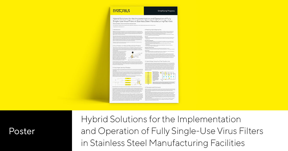 SartoriusGlobal's tweet photo. Did you miss our poster during #PDA Virus or #BPIEurope? Learn about how to implement single-use virus filters in stainless steel facilities. https://t.co/ko0S7j0v9y
#virusfiltration #virusclearance #biotech #bioprocessing #Virosart https://t.co/Xt7hriC5Fe